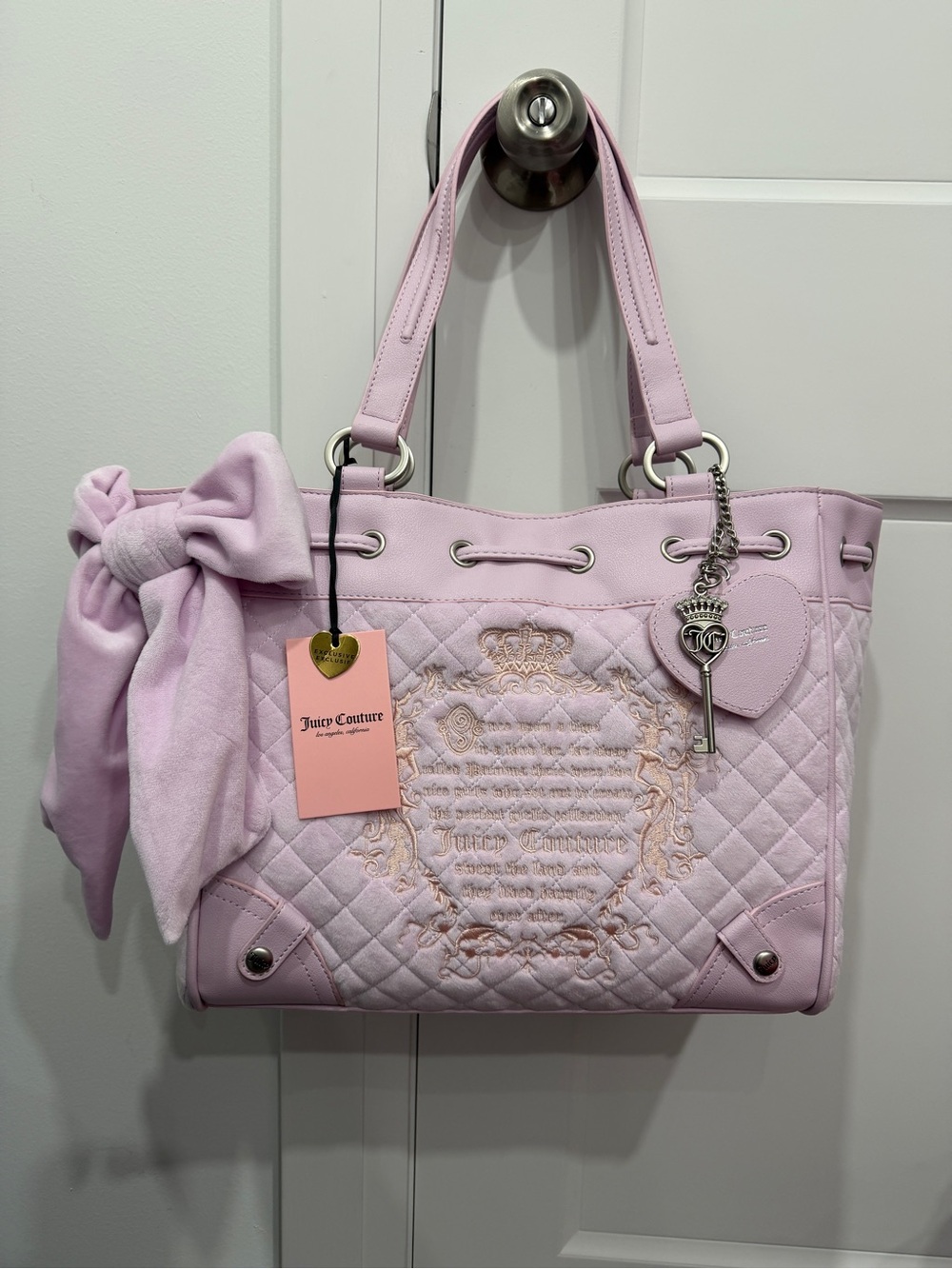 ⭐️LAST DAYDREAMER⭐️Juicy Couture Lilac Mist Fairytale Daydreamer Tote